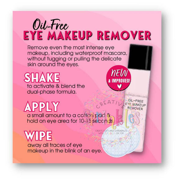 **UPDATED** Eye Makeup Remover Card