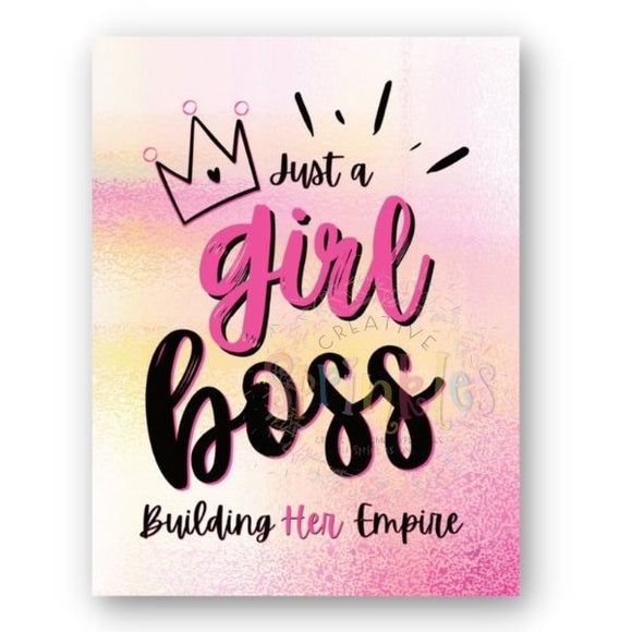 Just a Girl Boss Postcard