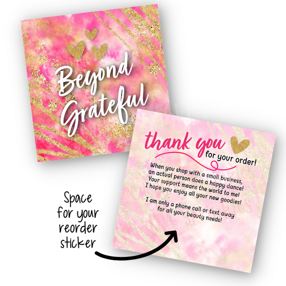 Beyond Grateful Small Insert Card