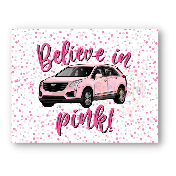 Believe in Pink Postcards
