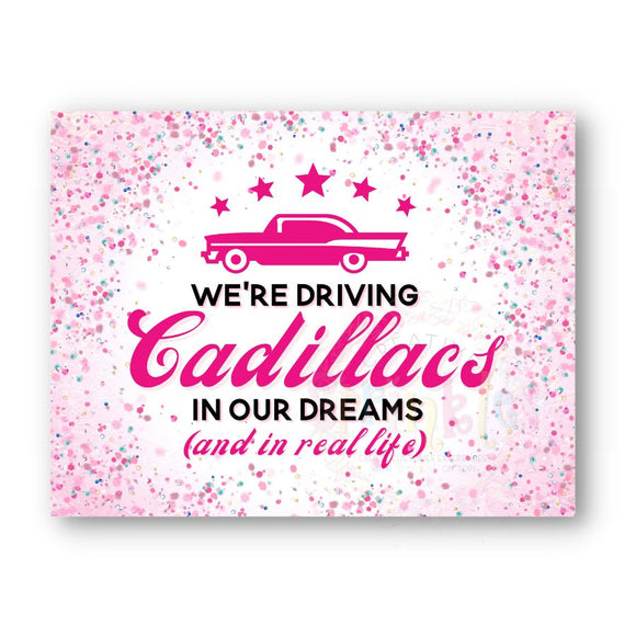 Driving Cadillacs in our Dreams Postcard