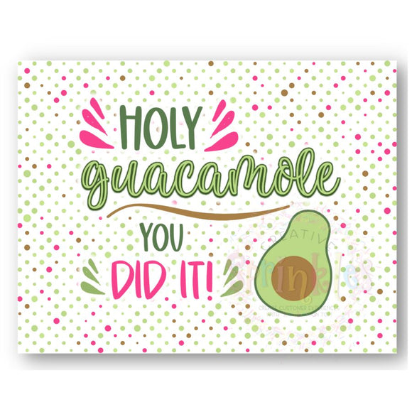 Holy Guacamole Postcard