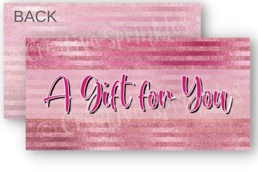 Gift Tag - Pink Stripes