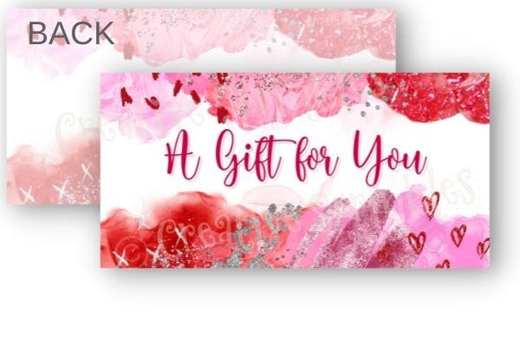 Gift Tag - Pink & Red