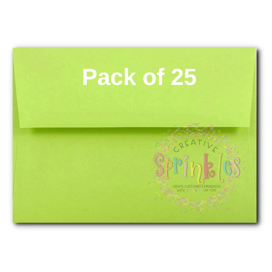 Bright Green Envelopes Creative Sprinkles