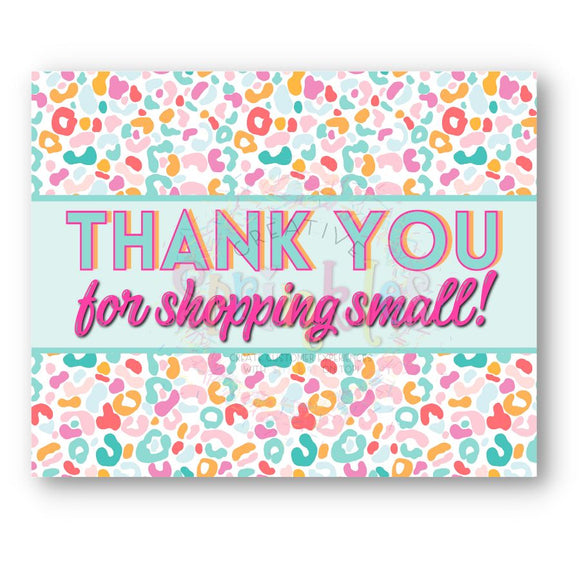 Thanks for Shopping Small Postcard