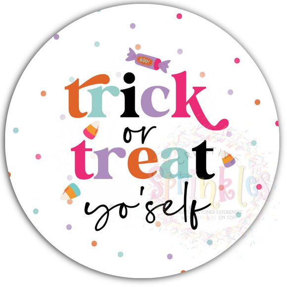 Trick or Treat Yo'self Sticker