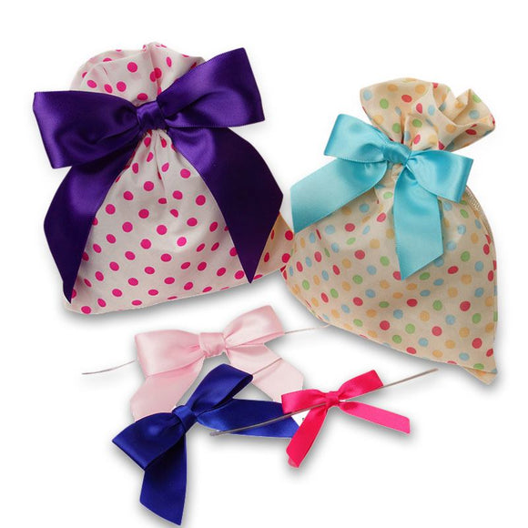 Satin Bows with Twist Tie