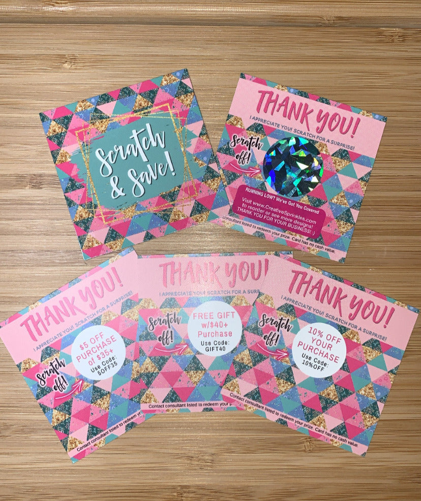 Save Square Style Scratch & Save Square Card – Creative Sprinkles