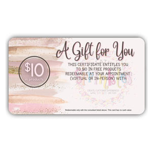 $10 Gift Card at Appt.