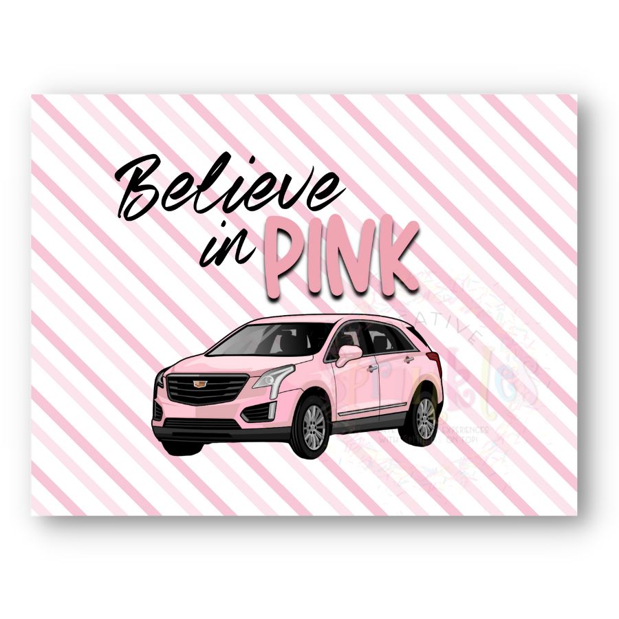 Believe in Pink Postcards – Creative Sprinkles