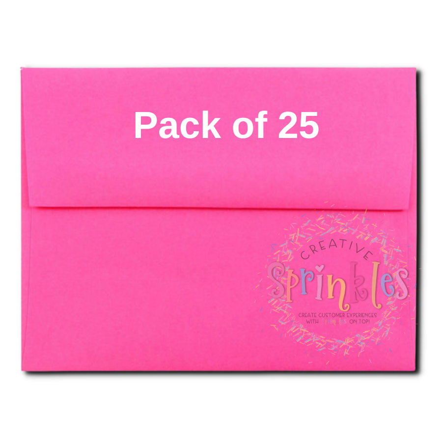 Hot Envelope Hot Pink Envelopes – Creative Sprinkles